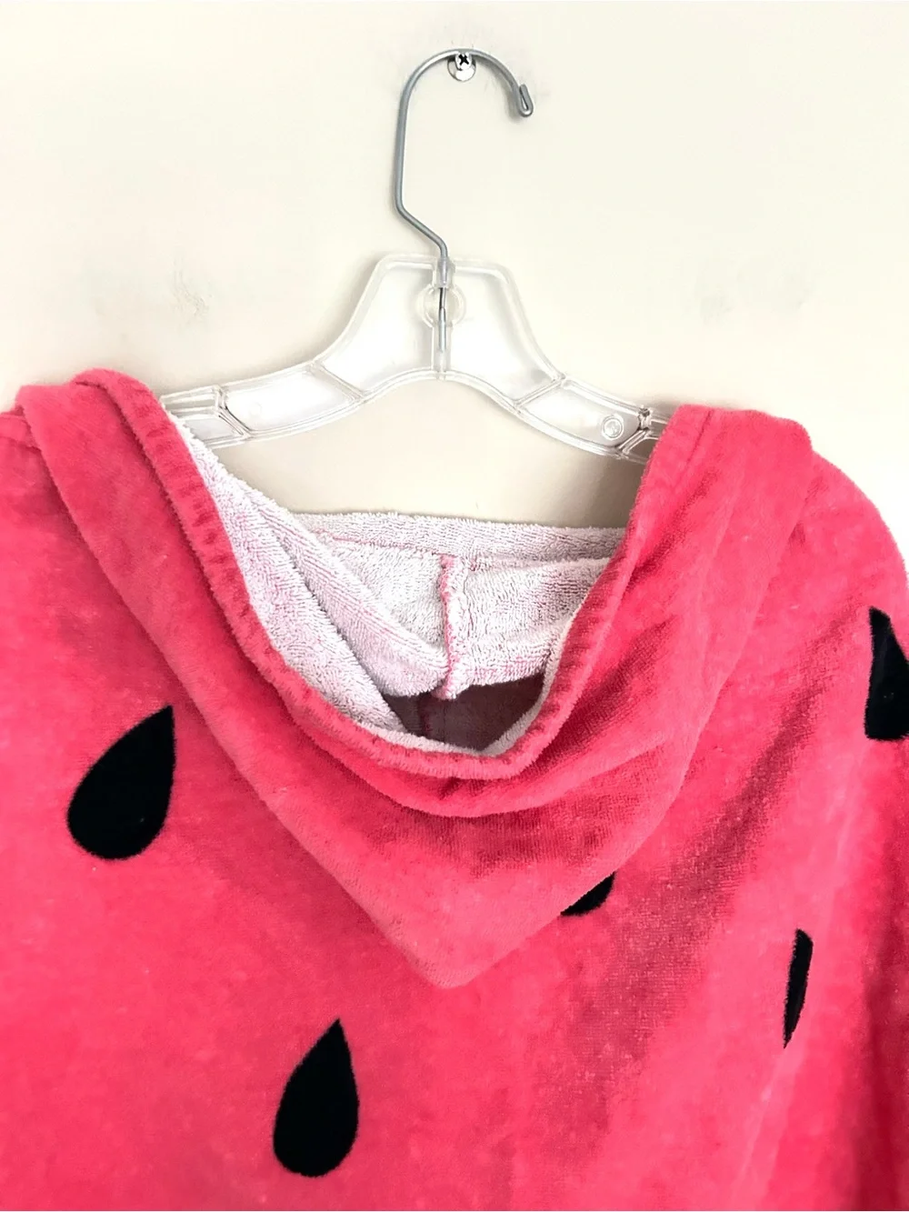 Huntington Home Girls Pink & Green Watermelon Kids Hooded Towel Poncho